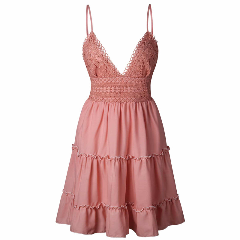 lace backless dress, view 9 - MRSLM