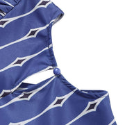 women's maxi dress with lantern sleeve, view 5 - MRSLM