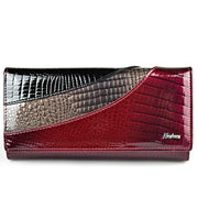 Top layer cowhide patent leather wallet - MRSLM