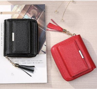 Short wallet high-end purse with lychee grain buck - MRSLM