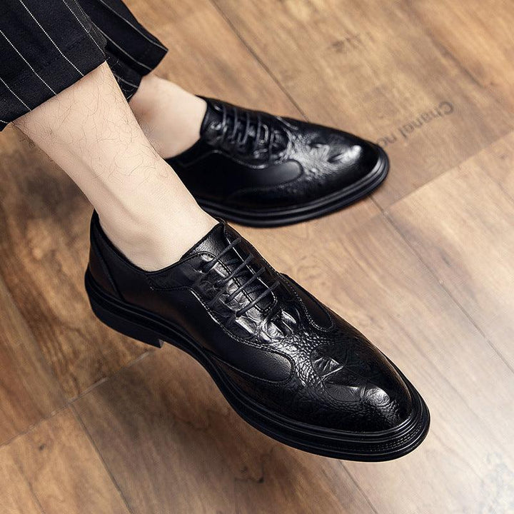 Korean Style Trendy Hair Stylist Leather Shoes - MRSLM