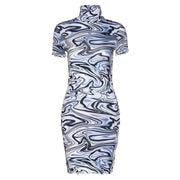 women's short summer dress, view 2 - MRSLM