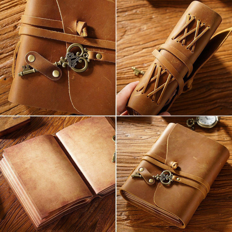 First layer cowhide traveler's notebook, view 6 - MRSLM