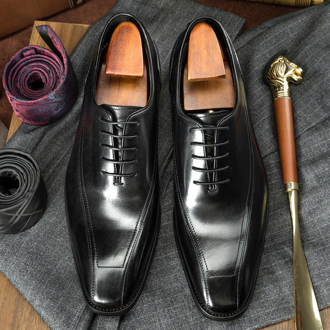 Casual Oxford Leather Shoes Korean Leather Men's Shoes - MRSLM