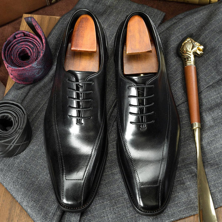 Casual Oxford Leather Shoes Korean Leather Men's Shoes - MRSLM