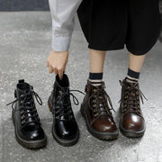 ladies retro flat short boots - MRSLM