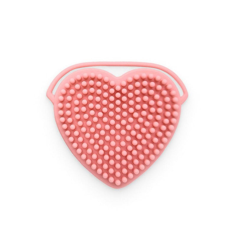 heart-shaped silicone facial cleansing brush - MRSLM