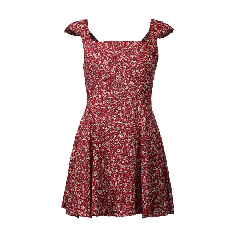 boho backless patterned dress, view 6 - MRSLM