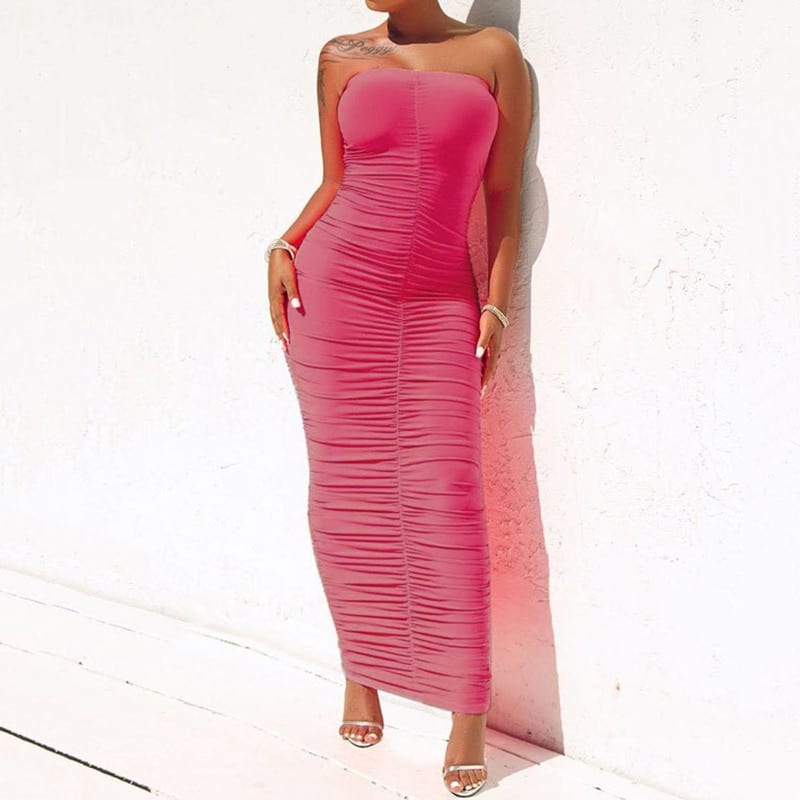 women's bodycon maxi dress, view 14 - MRSLM