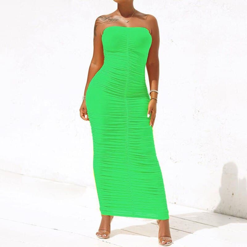 women's bodycon maxi dress, view 12 - MRSLM