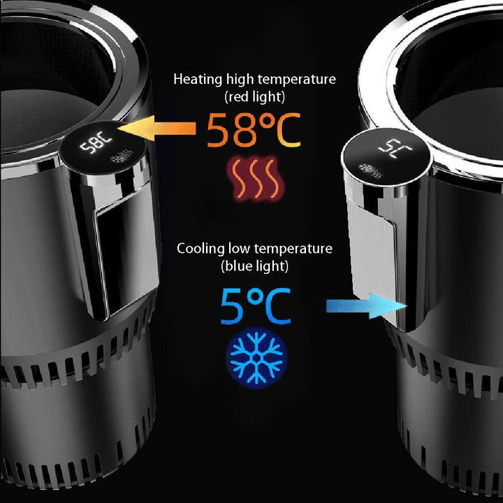 Intelligent Car Cup Warmer Cooler 2 in 1 with Smart Digital Display (Black 1) - MRSLM