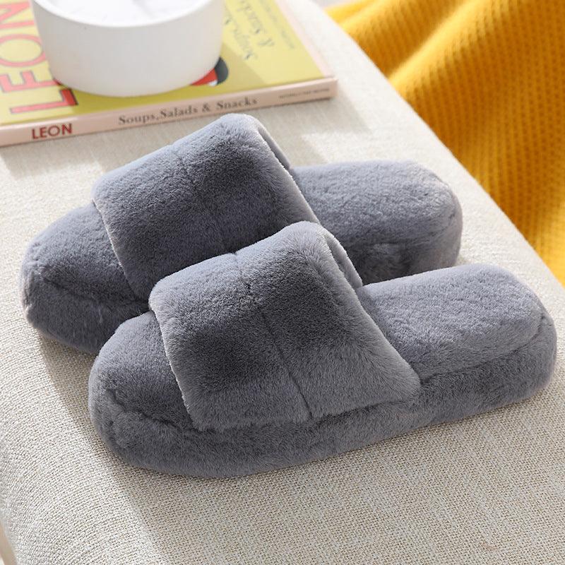 Women's indoor plush slippers, view 2 - MRSLM