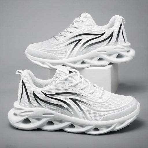 Men's sports mesh running shoes, flame pattern - MRSLM