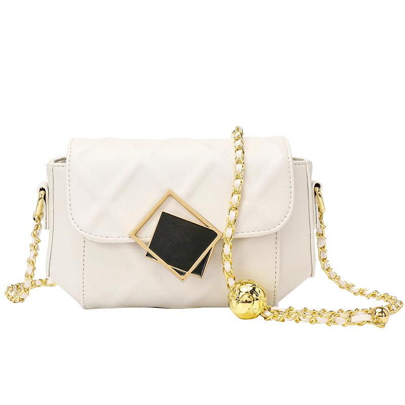 Chain Rhombic Leather Shoulder Messenger Women's Bag - MRSLM