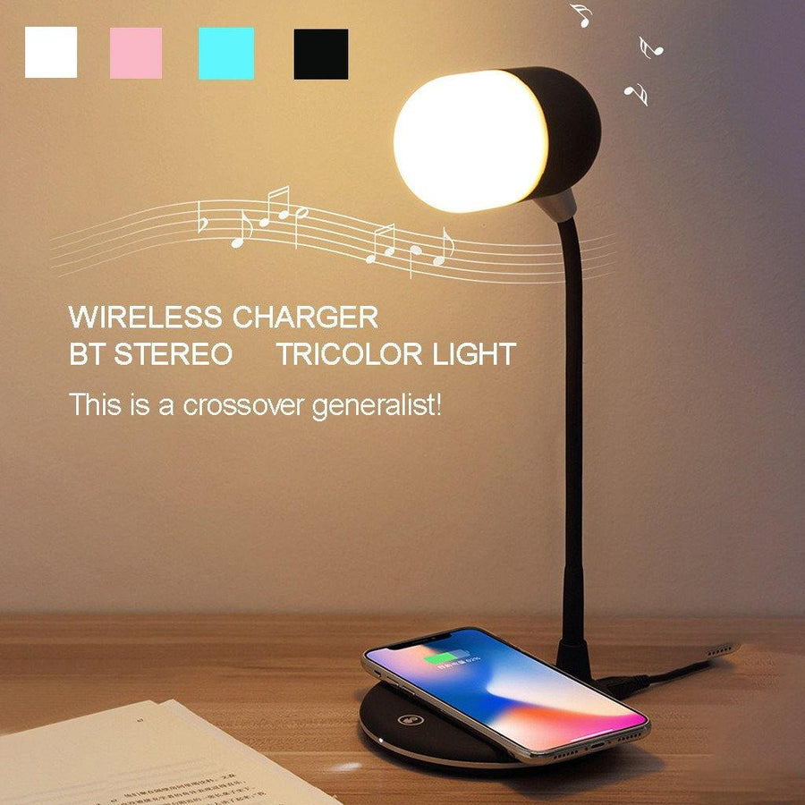 3-in-1 Night Light Bluetooth Speaker Wireless Charger - MRSLM