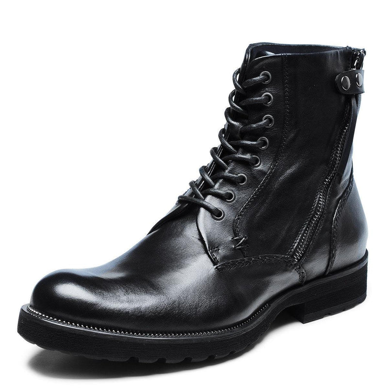British style retro combat boots, view 3 - MRSLM