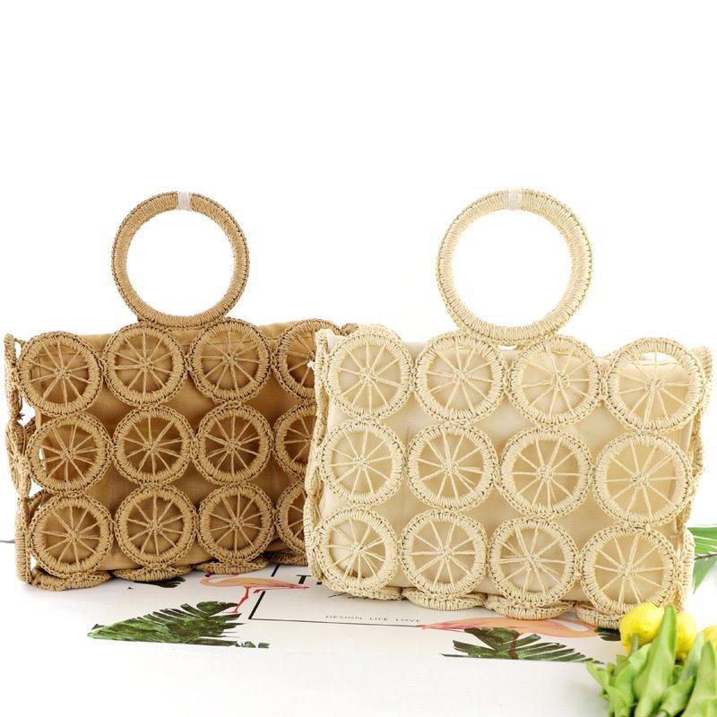 hollow woven paper rope bag - MRSLM