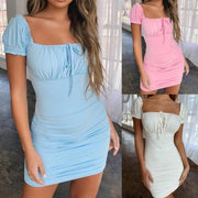 slim square collar jumpsuit - MRSLM