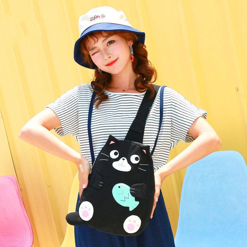 Cartoon Canvas Chest Bag Women's Leisure Travel - MRSLM