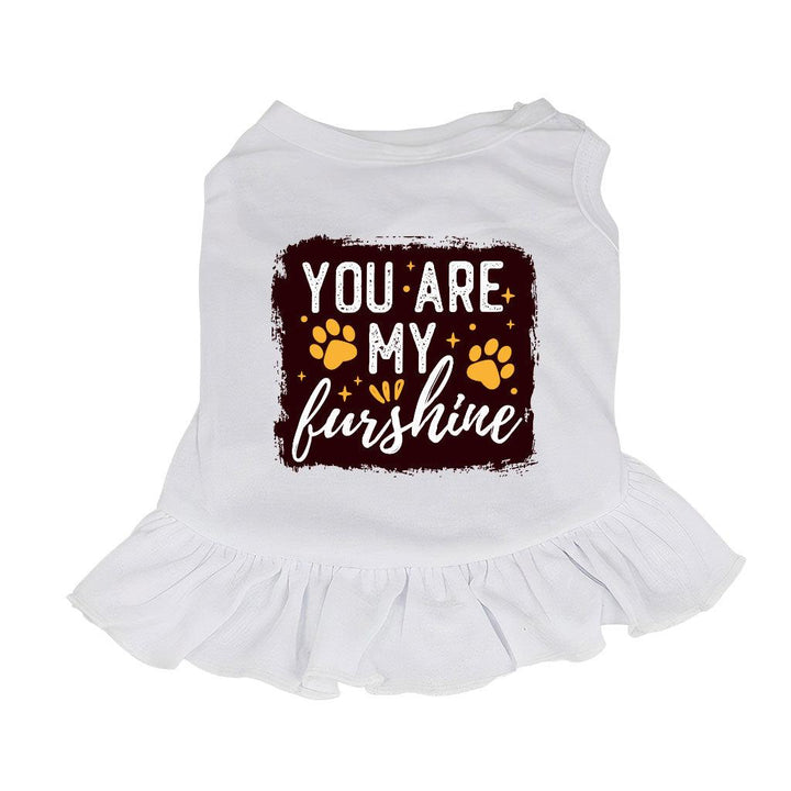 Cute Quote Dog Sundress - Furshine Dog Dress Shirt - Text Design Dog Clothing - MRSLM