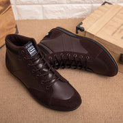 British faux leather boots, view 2 - MRSLM