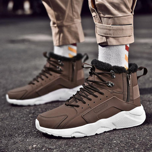 Men's side zipper winter shoes - MRSLM