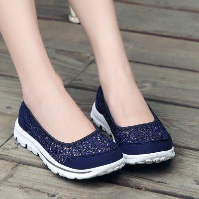 Women's cloth slip-on shoes, view 4 - MRSLM