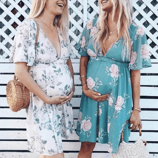 maternity dress with printed waist - MRSLM
