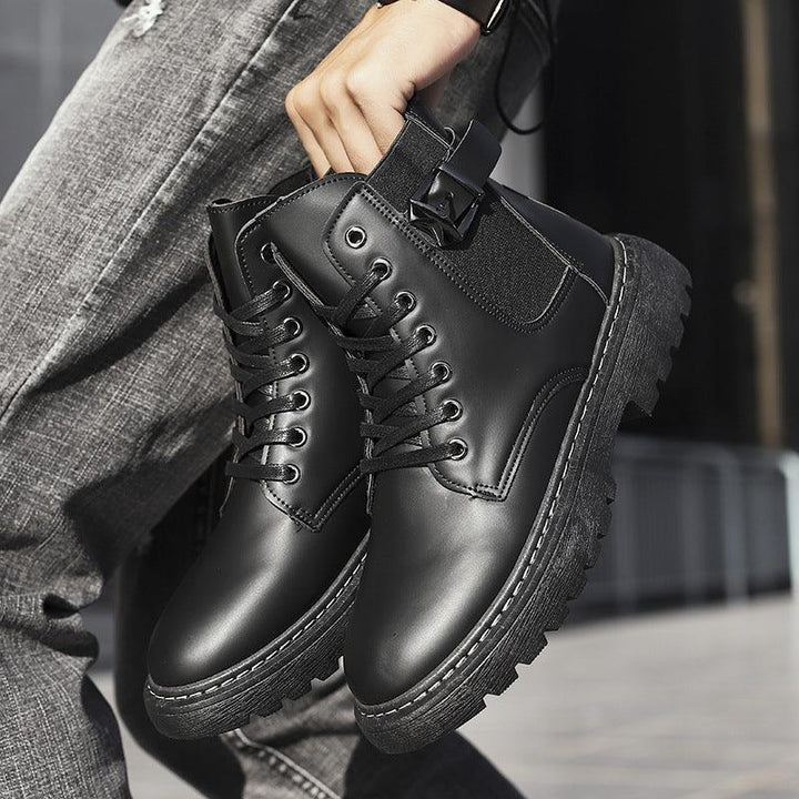 Martin British Style Men's High Top Leather Boots - MRSLM