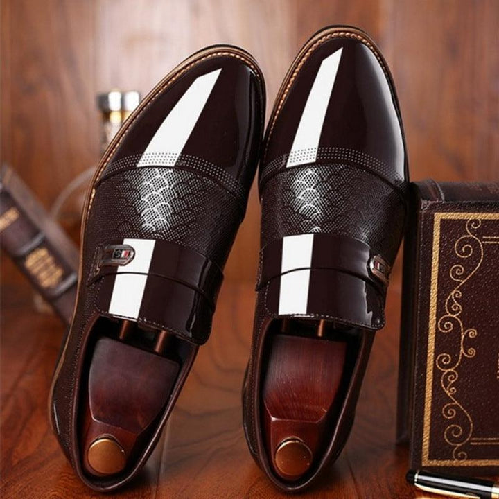 New embossed men's leather shoes - MRSLM