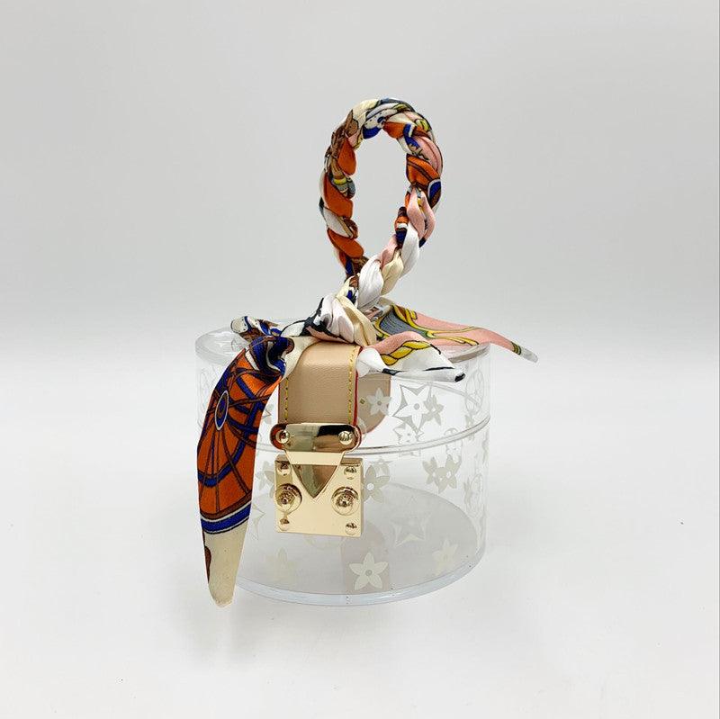 round transparent box handbag, view 6 - MRSLM