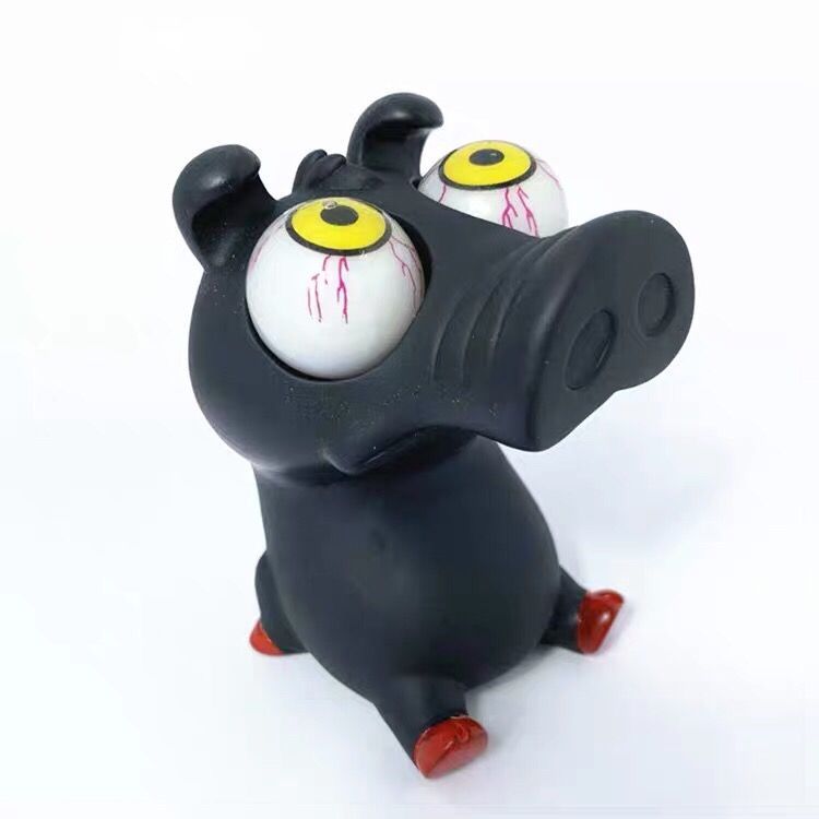 Cartoon Animal Decompression Toy Stress Reduction Ball Cute Little White Panda Dinosaur Squeeze Pop Eye Squeeze Antistress Toy