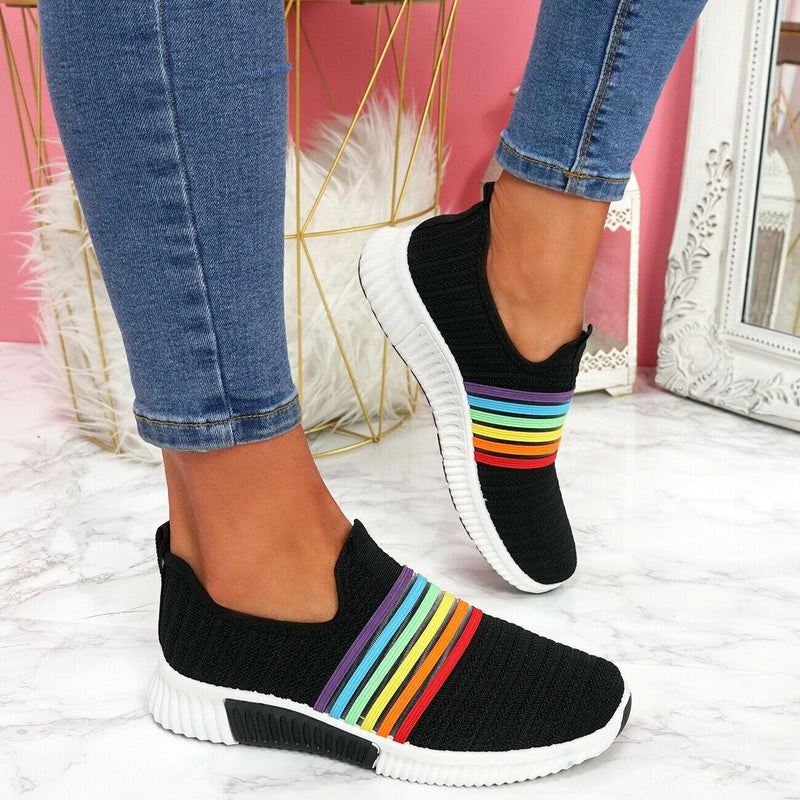 Women's netted rainbow sole sneakers - MRSLM