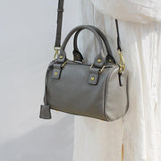 Top layer cowhide pillow crossbody bag, view 7 - MRSLM