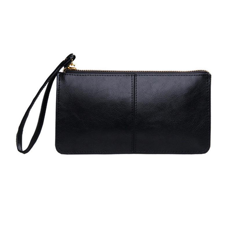 Camila leather wristlet, view 3 - MRSLM