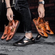 Breathable non-slip cowhide sandals, view 2 - MRSLM