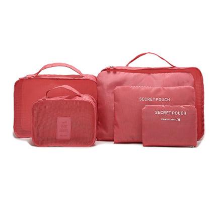 Honana HN-TB8 6Pcs Waterproof Travel Storage Bags Packing Cube Clothes Pouch Luggage Organizer - MRSLM
