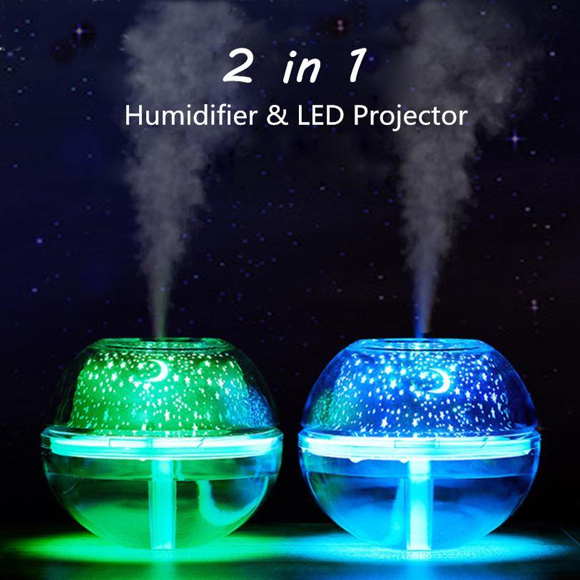 500ml LED Ultrasonic Essential Oil Humidifier - MRSLM