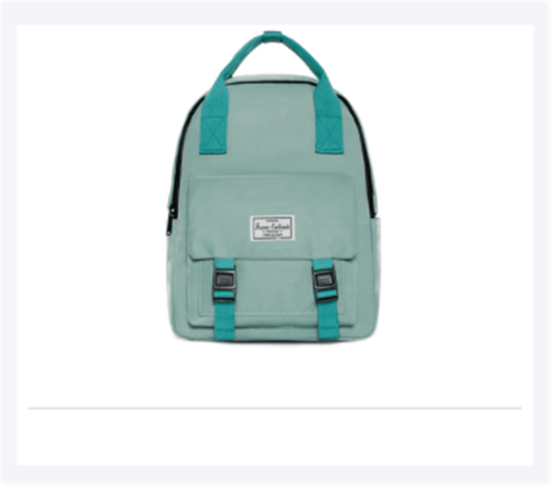 Solid Color Backpack Female College Student Portable - MRSLM