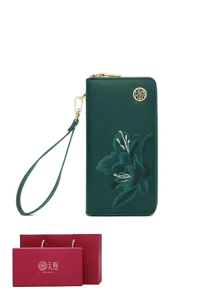 Ladies ethnic style zipper wallet, view 5 - MRSLM