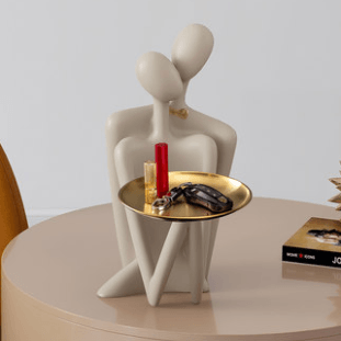 abstract couple key tray ornament - MRSLM