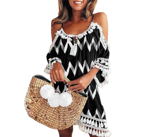 Bohemian print jumpsuit skirt, view 5 - MRSLM
