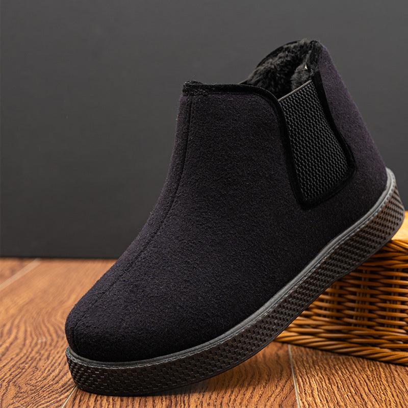 Old Beijing Cloth Shoes Plus Velvet Padded Father - MRSLM