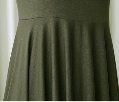 Women's cotton maternity pleated dress, view 7 - MRSLM