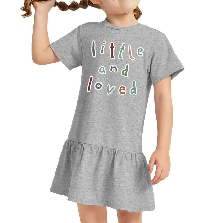 Little and Loved Toddler Rib Dress - Kawaii Girls' Dress - Themed Toddler Dress - MRSLM