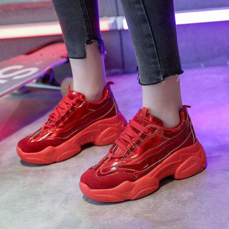 laser glossy sponge-sole shoes, view 4 - MRSLM