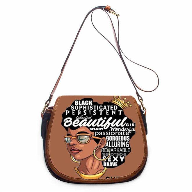 printed PU shell messenger bag, view 13 - MRSLM