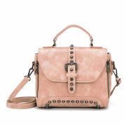 studded women's messenger bag, view 7 - MRSLM