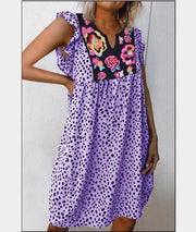 leopard print shirt dress, view 2 - MRSLM