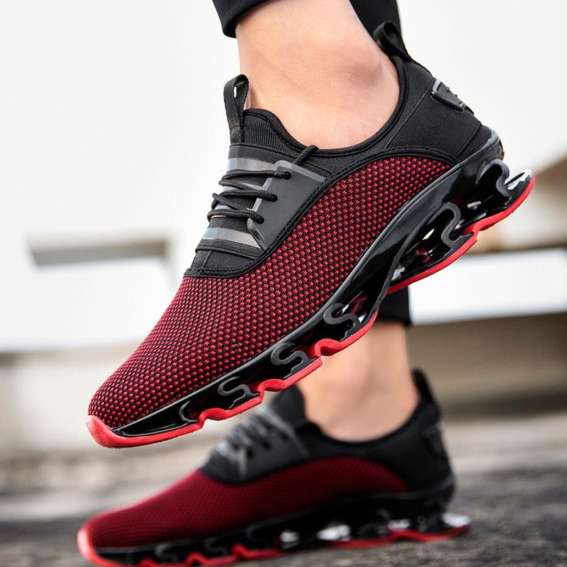 Summer sports shoes breathable men's shoes 2021 new flying woven men's shoes mesh casual shoes student running shoes men's tide - MRSLM